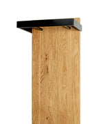 HAKU Möbel Wandgarderobe aus Massivholz in Braun 35 x 25 x 175 cm