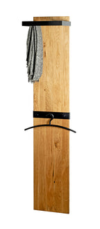 HAKU Möbel Wandgarderobe aus Massivholz in Braun 35 x 25 x 175 cm