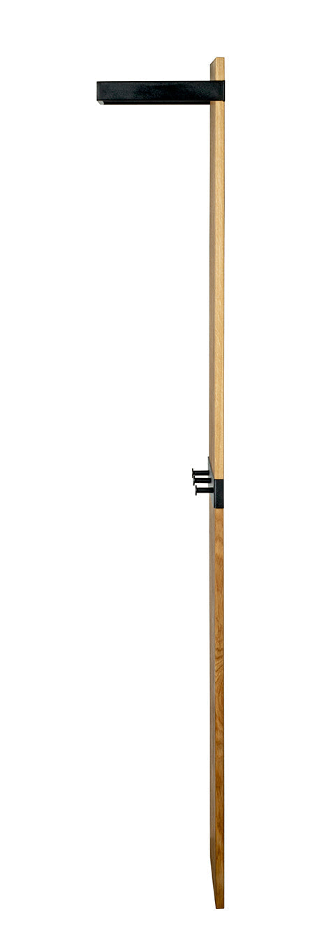HAKU Möbel Wandgarderobe aus Massivholz in Braun 35 x 25 x 175 cm