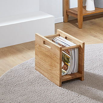 HAKU Möbel Zeitungsständer aus Massivholz in Braun 40 x 21 x 30 cm