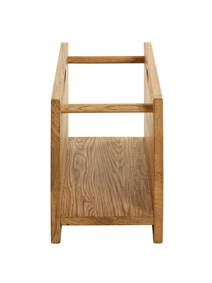 HAKU Möbel Zeitungsständer aus Massivholz in Braun 40 x 21 x 30 cm