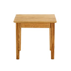 HAKU Möbel Beistelltisch aus Massivholz Schweizer Kante in Braun B 43-56 cm H 42-52 cm, 43 x 30 cm, H 42 cm