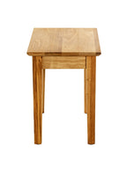 HAKU Möbel Beistelltisch aus Massivholz Schweizer Kante in Braun B 43-56 cm H 42-52 cm, 43 x 30 cm, H 42 cm
