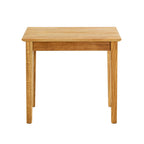 HAKU Möbel Beistelltisch aus Massivholz Schweizer Kante in Braun B 43-56 cm H 42-52 cm, 56 x 30 cm, H 52 cm