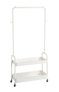 HAKU Möbel Rollgarderobe aus Metall in Weiss
