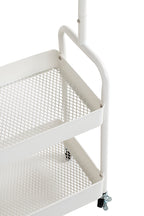 HAKU Möbel Rollgarderobe aus Metall in Weiss