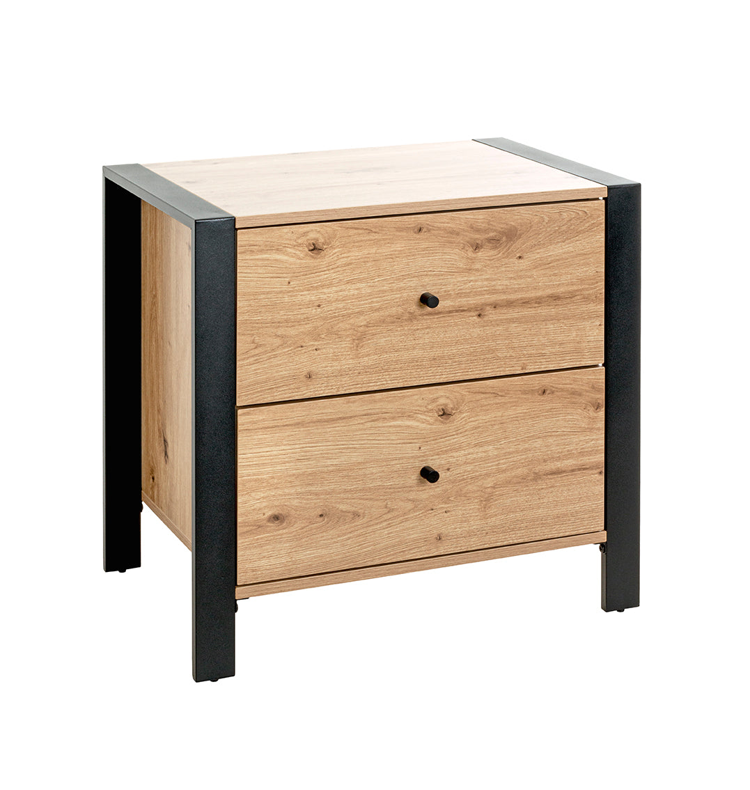 HAKU Möbel Konsole aus MDF kratzbeständig in Braun 60 x 42 x 60 cm