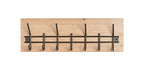 HAKU Möbel Wandgarderobe aus MDF kratzbeständig in Braun 60 x 10 x 20 cm