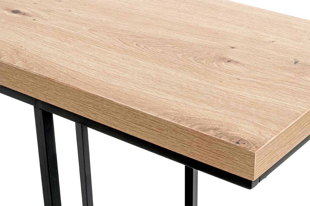 HAKU Möbel Beistelltisch aus MDF kratzunempfindlich in Braun 30 x 50 x 60 cm