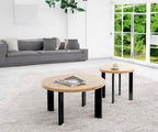 HAKU Möbel Couchtisch aus MDF kratzunempfindlich in Braun 75 x 42 cm
