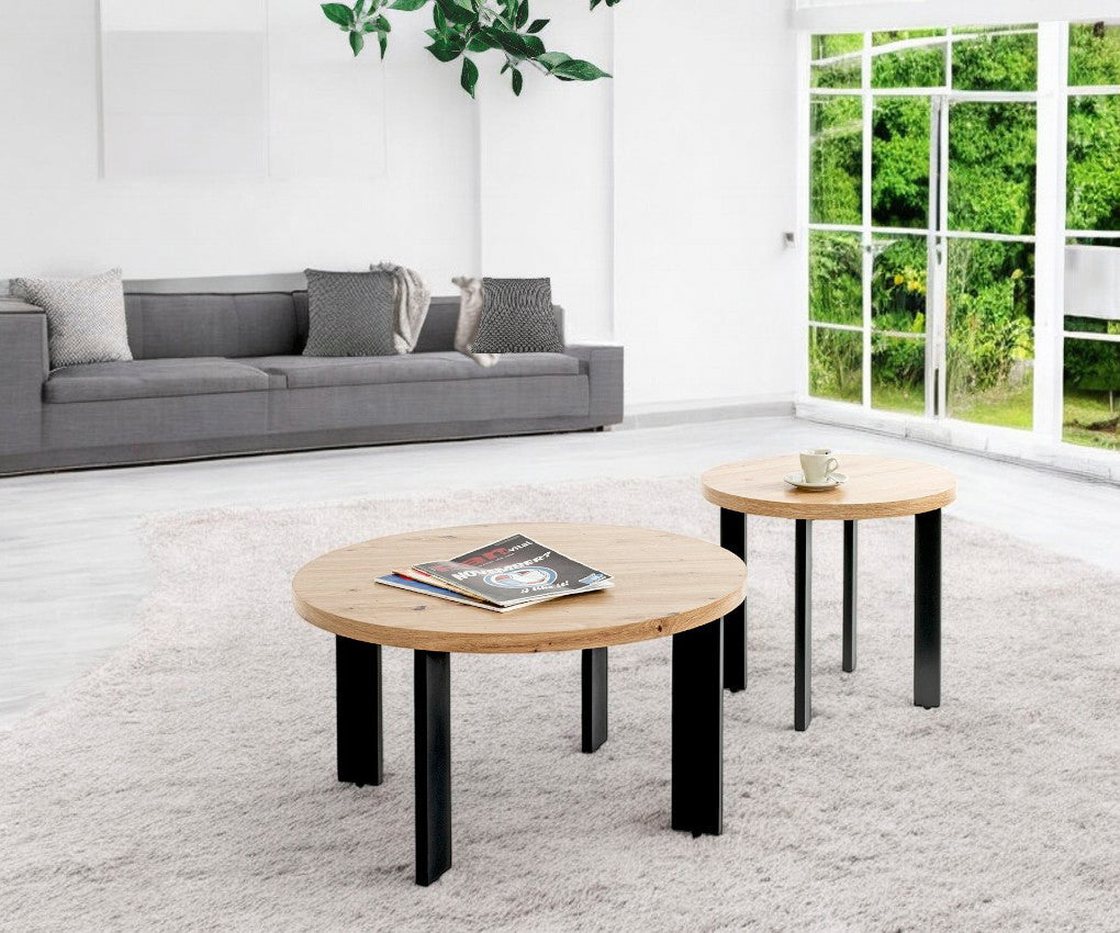 HAKU Möbel Couchtisch aus MDF kratzunempfindlich in Braun 75 x 42 cm