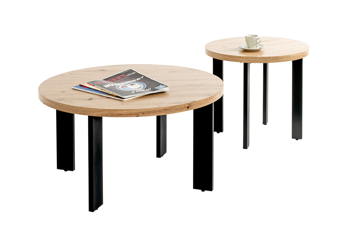 HAKU Möbel Couchtisch aus MDF kratzunempfindlich in Braun 75 x 42 cm