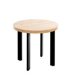 HAKU Möbel Beistelltisch aus MDF kratzunempfindlich in Braun 50 x 46 cm