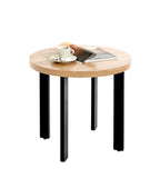 HAKU Möbel Beistelltisch aus MDF kratzunempfindlich in Braun 50 x 46 cm