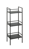 HAKU Möbel Regal aus Metall in Schwarz B 35-40 cm H 95-128 cm, 35 x 25 cm, H 95 cm