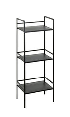 HAKU Möbel Regal aus Metall in Schwarz B 35-40 cm H 95-128 cm, 35 x 25 cm, H 95 cm