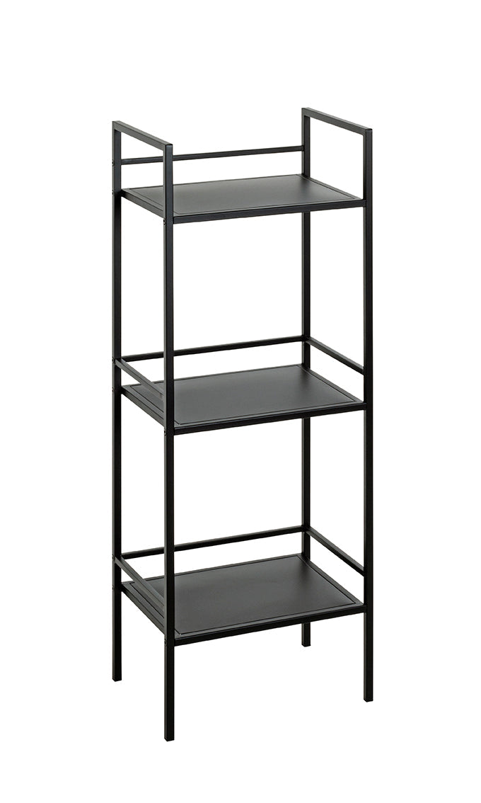 HAKU Möbel Regal aus Metall in Schwarz B 35-40 cm H 95-128 cm, 35 x 25 cm, H 95 cm
