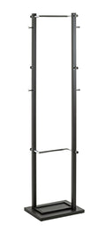 HAKU Möbel Garderobenständer aus Metall in Schwarz 40 x 30 x 175 cm