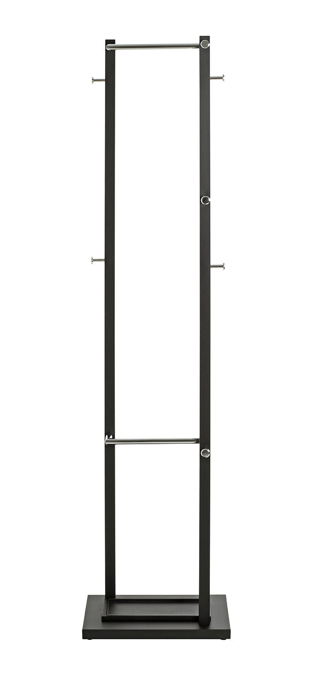 HAKU Möbel Garderobenständer aus Metall in Schwarz 40 x 30 x 175 cm
