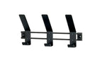 HAKU Möbel Garderobenleiste aus Metall in Schwarz B 30-74 cm H 14 cm, 30 x 6 cm, H 14 cm
