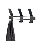 HAKU Möbel Garderobenleiste aus Metall in Schwarz B 30-74 cm H 14 cm, 30 x 6 cm, H 14 cm