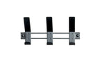 HAKU Möbel Garderobenleiste aus Metall in Schwarz B 30-74 cm H 14 cm, 30 x 6 cm, H 14 cm