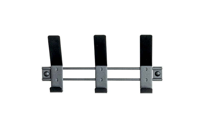 HAKU Möbel Garderobenleiste aus Metall in Schwarz B 30-74 cm H 14 cm, 30 x 6 cm, H 14 cm