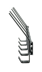 HAKU Möbel Garderobenleiste aus Metall in Schwarz B 30-74 cm H 14 cm, 52 x 6 cm, H 14 cm