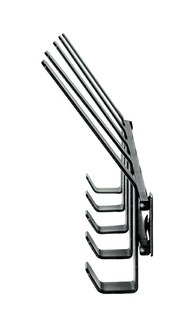 HAKU Möbel Garderobenleiste aus Metall in Schwarz B 30-74 cm H 14 cm, 52 x 6 cm, H 14 cm