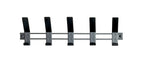 HAKU Möbel Garderobenleiste aus Metall in Schwarz B 30-74 cm H 14 cm, 52 x 6 cm, H 14 cm