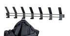 HAKU Möbel Garderobenleiste aus Metall in Schwarz B 30-74 cm H 14 cm, 74 x 6 cm, H 14 cm