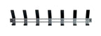 HAKU Möbel Garderobenleiste aus Metall in Schwarz B 30-74 cm H 14 cm, 74 x 6 cm, H 14 cm