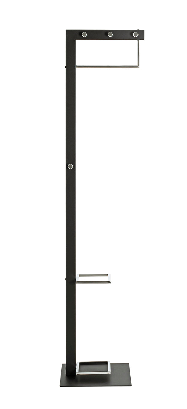 HAKU Möbel Garderobenständer aus Metall in Schwarz 35 x 41 x 175 cm