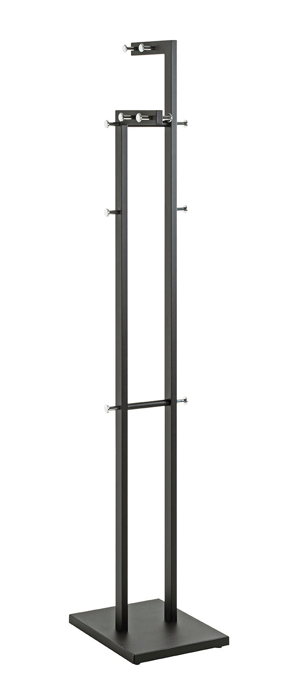 HAKU Möbel Garderobenständer aus Metall in Schwarz 42 x 30 x 175 cm