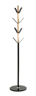HAKU Möbel Garderobenständer aus Metall mit Marmor 37 x 179 cm in Natur, Schwarz
