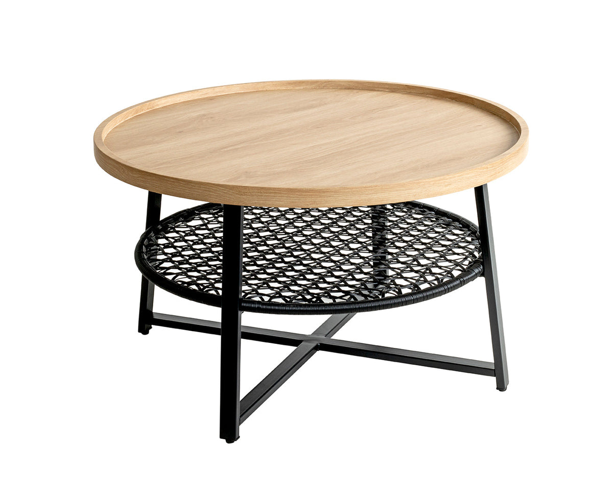 HAKU Möbel Couchtisch aus MDF X-Gestell in Braun 75 x 45 cm