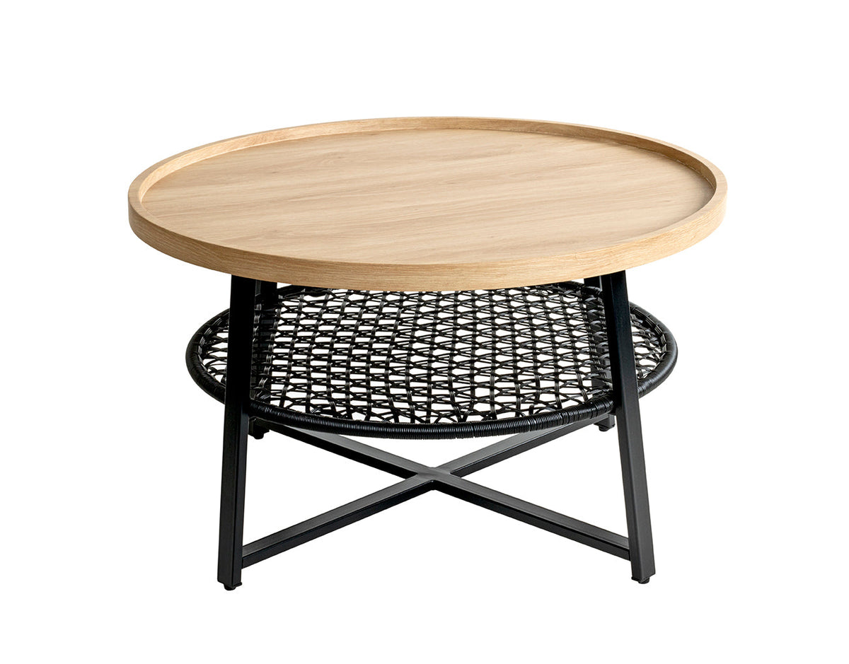 HAKU Möbel Couchtisch aus MDF X-Gestell in Braun 75 x 45 cm