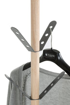 HAKU Möbel Garderobenständer aus Metall mit Marmor 37 x 179 cm in Anthrazit, Natur