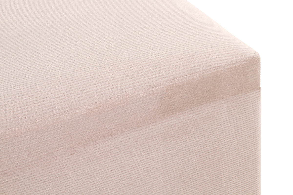 HAKU Möbel Sitztruhe aus Textil klappbar 58 x 39 x 42 cm in Creme