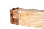 HAKU Möbel Wandgarderobe aus Massivholz in Braun B 60-100 cm H 13 cm, 60 x 20 cm, H 13 cm