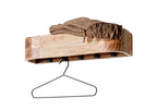 HAKU Möbel Wandgarderobe aus Massivholz in Braun B 60-100 cm H 13 cm, 60 x 20 cm, H 13 cm
