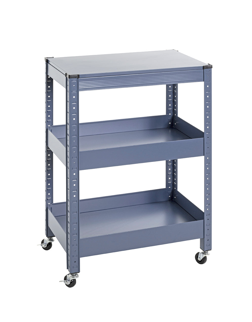HAKU Möbel Servierwagen aus Metall 50 x 32 x 75 cm in Blau