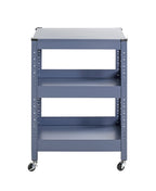 HAKU Möbel Servierwagen aus Metall 50 x 32 x 75 cm in Blau