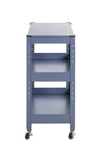 HAKU Möbel Servierwagen aus Metall 50 x 32 x 75 cm in Blau