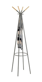 HAKU Möbel Garderobenständer aus Metall in Grau 56 x 175 cm