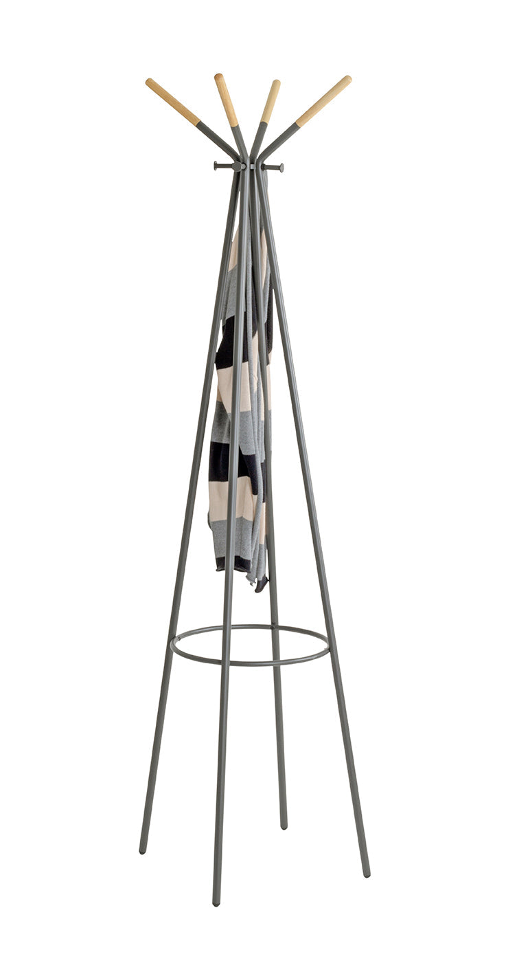 HAKU Möbel Garderobenständer aus Metall in Grau 56 x 175 cm