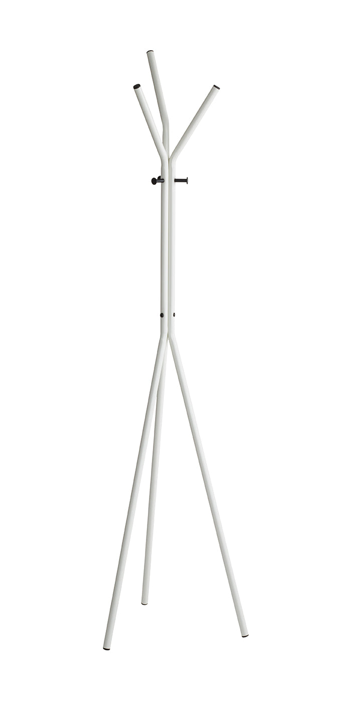 HAKU Möbel Garderobenständer aus Metall in Weiss 46 x 178 cm