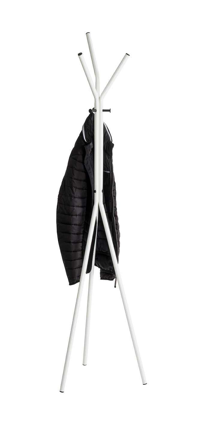 HAKU Möbel Garderobenständer aus Metall in Weiss 46 x 178 cm