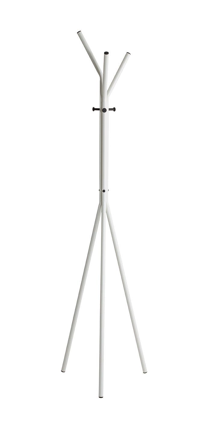 HAKU Möbel Garderobenständer aus Metall in Weiss 46 x 178 cm