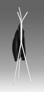 HAKU Möbel Garderobenständer aus Metall in Weiss 46 x 178 cm